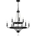 Quoizel Adelaide 9-Light Matte Black Chandelier ADL5030MBK